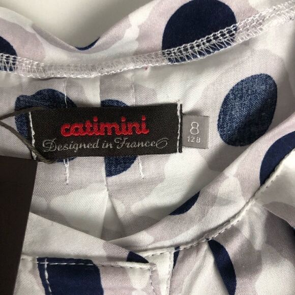 NEW ✨ Catimini Designed In France Printed Dress 8 - Picture 6 of 8